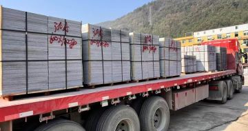 鞍山 芝麻灰地铺石出货日常