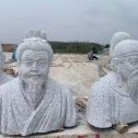 鞍山 白麻花岗岩石材人物立体雕刻