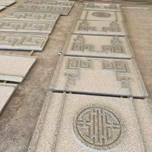 鞍山 白麻花岗岩外墙立面雕刻板