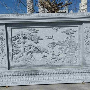 鞍山 芝麻白大型照壁，屏风，影壁
