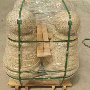 鞍山 黄金麻异形定制雕花——棒棒糖挡车柱