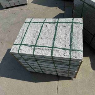 鞍山 白麻花岗岩石材自然面蘑菇石成品