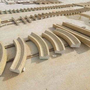 鞍山 黄金麻花岗岩别墅线条