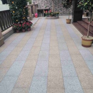 鞍山 黄金麻白麻荔枝面庭院铺装展示