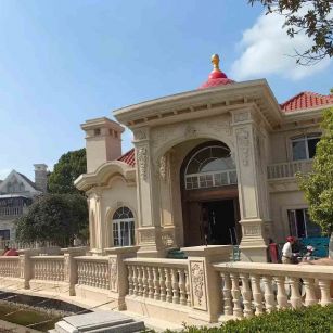 鞍山 黄金麻花岗岩欧式别墅