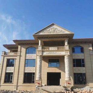 鞍山 黄金麻花岗岩别墅外墙干挂