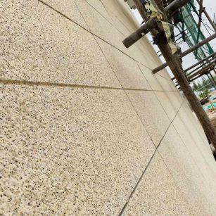 鞍山 黄金麻花岗岩荔枝面外墙干挂石材效果示例