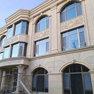 鞍山 黄金麻花岗岩别墅外墙干挂