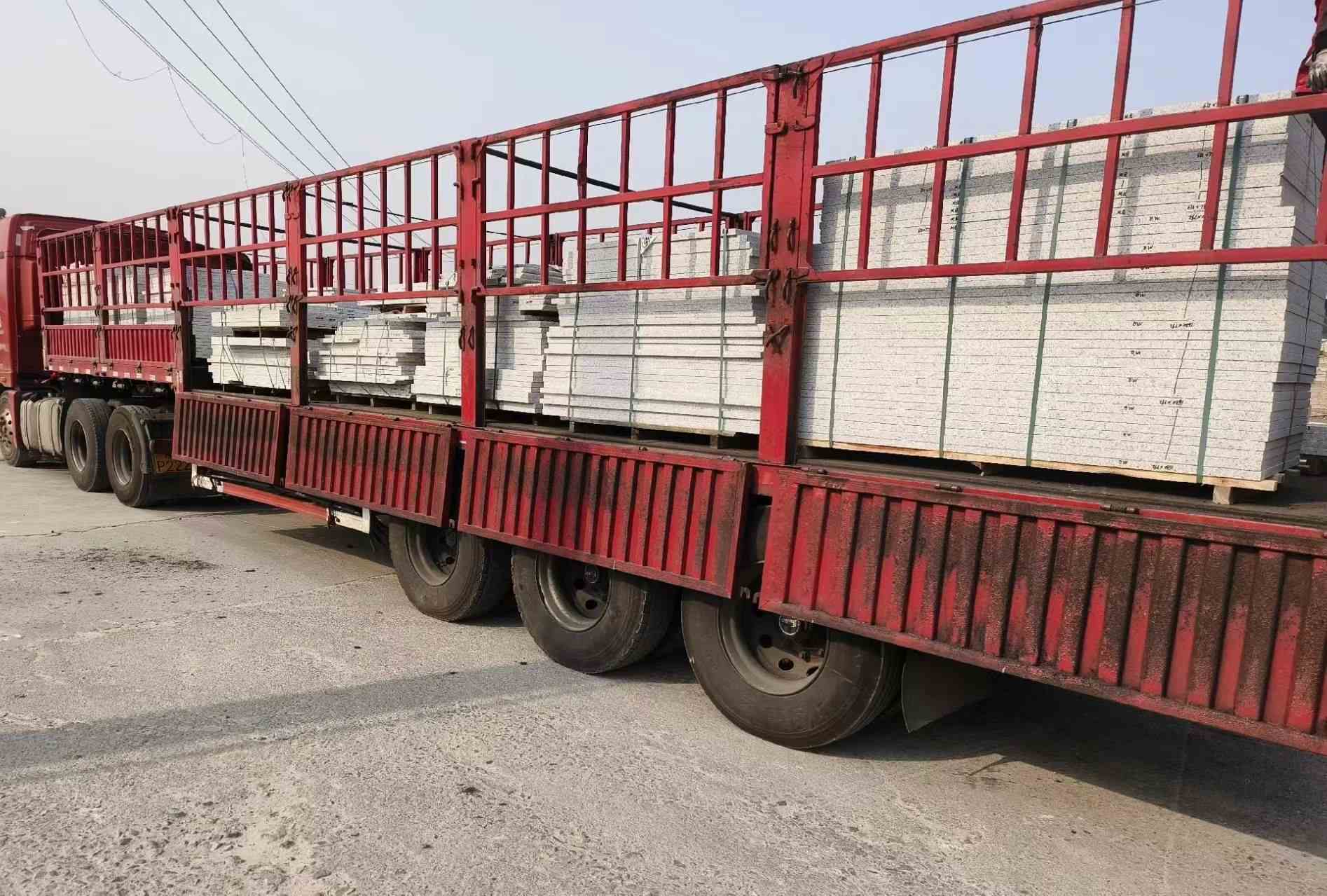 鞍山 白麻荔枝面外墙干挂，工厂装车日常