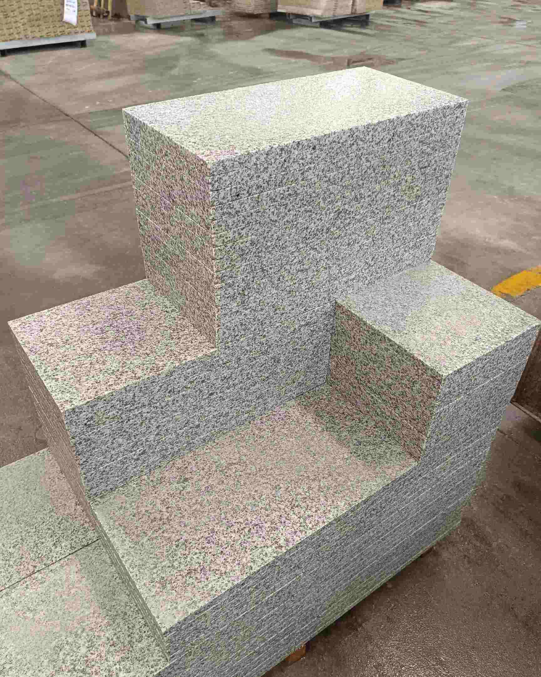 鞍山 白麻花岗岩荔枝面地铺石