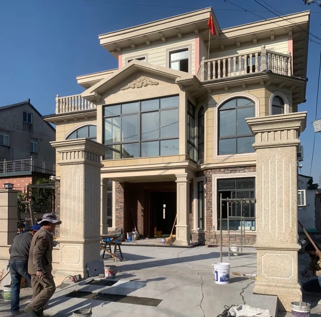 鞍山 黄金麻花岗岩荔枝面别墅外墙干挂私家专属