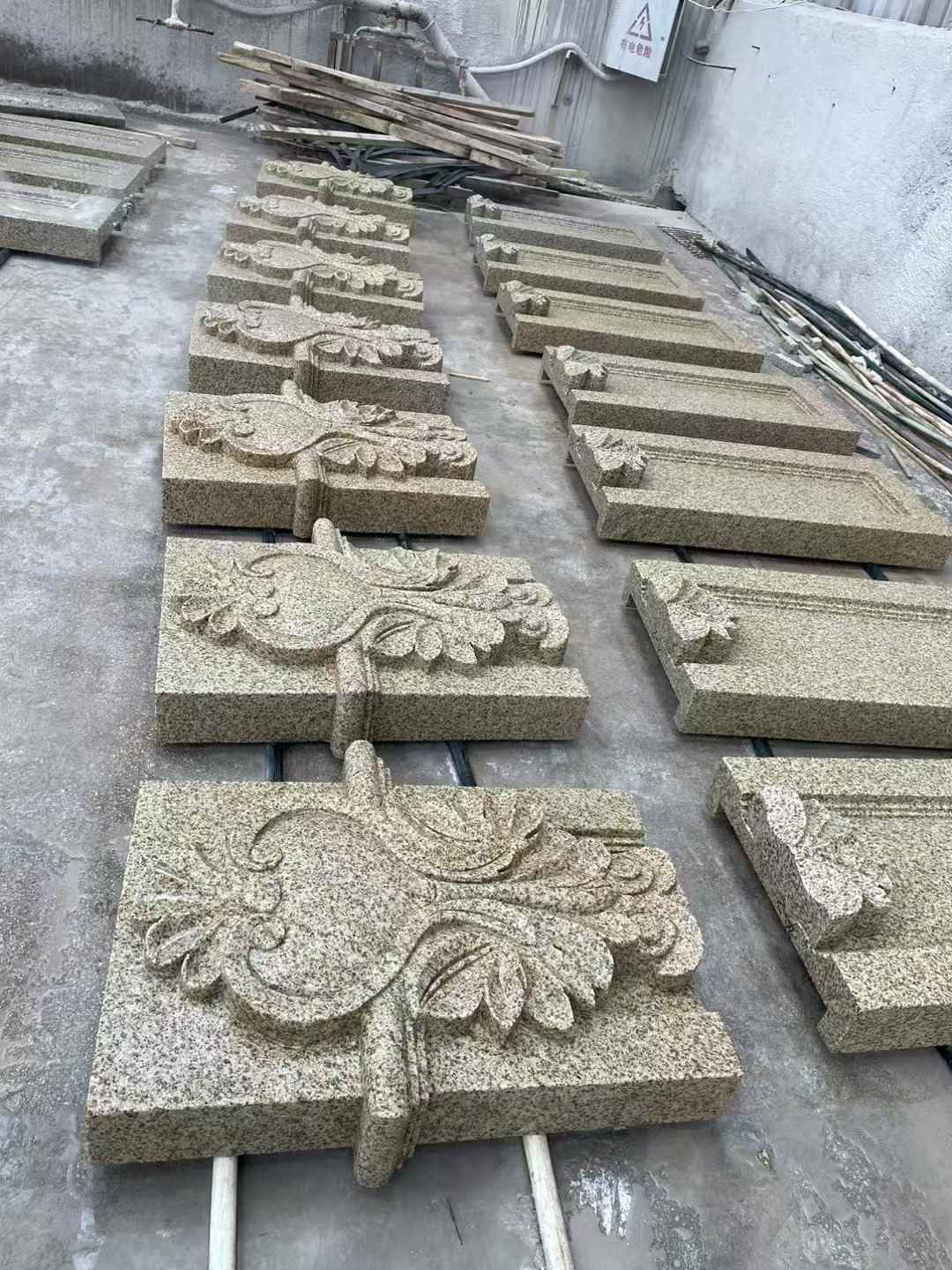 鞍山 黄金麻花岗岩别墅外墙雕刻板